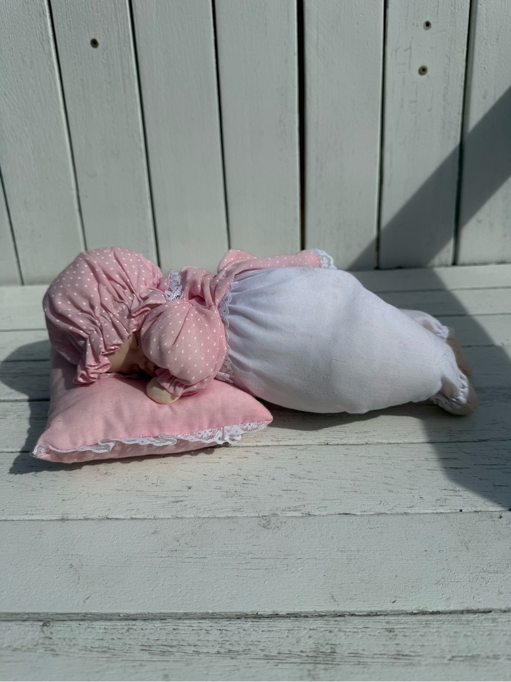 Pink Polka Dot Baby Doll Pillow Set - Kids Accessories